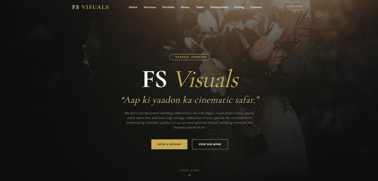FS Visuals Photography Website